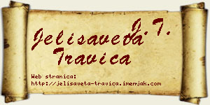 Jelisaveta Travica vizit kartica
